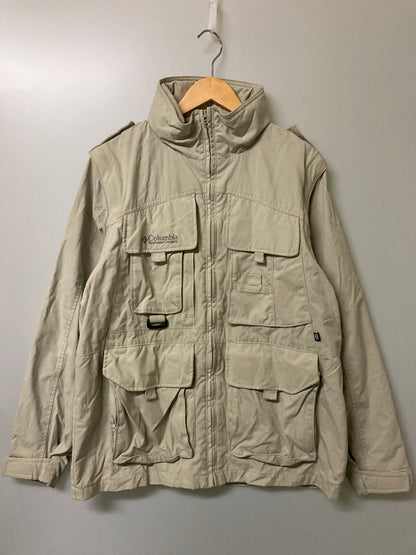 【中古品】【メンズ】 Columbia コロンビア 90's GRT 2WAY FIELD JACKET 90年代 GRT 2ウェイ フィールドジャケット アウター 144-251210-kk-06-min サイズ：M カラー：グレー 万代Net店