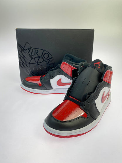【中古美品】【メンズ/レディース】 NIKE ナイキ AIR JORDAN 1 MID SE HV4091-006 エア ジョーダン 1 ミッド スニーカー 靴 160-251212-yn-12-min サイズ：25.5cm US7.5 カラー：BLACK/VARSITY RED-WHITE 万代Net店