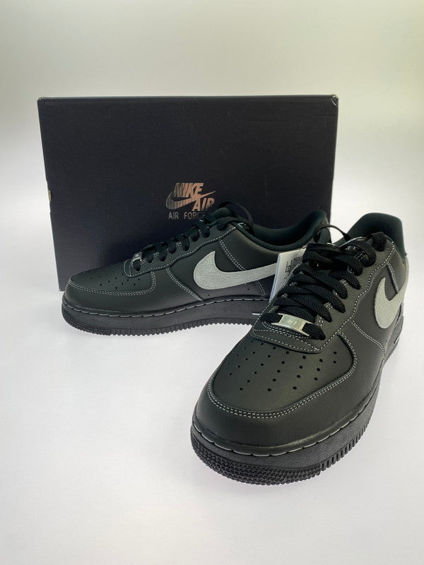 【中古美品】【メンズ】 NIKE ナイキ AIR FORCE 1 '07 LV8 HQ2037-006 エア フォース 1 スニーカー 靴 160-251212-yn-13-min サイズ：27.5cm US9.5 カラー：BLACK/WOLF GREY-BLACK-BLACK 万代Net店