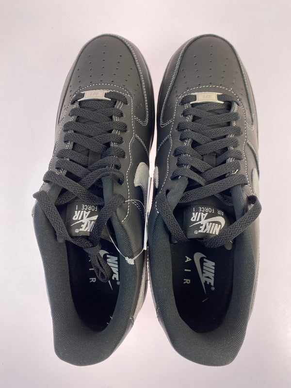 【中古美品】【メンズ】 NIKE ナイキ AIR FORCE 1 '07 LV8 HQ2037-006 エア フォース 1 スニーカー 靴 160-251212-yn-13-min サイズ：27.5cm US9.5 カラー：BLACK/WOLF GREY-BLACK-BLACK 万代Net店