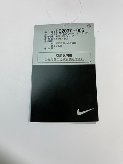 【中古美品】【メンズ】 NIKE ナイキ AIR FORCE 1 '07 LV8 HQ2037-006 エア フォース 1 スニーカー 靴 160-251212-yn-13-min サイズ：27.5cm US9.5 カラー：BLACK/WOLF GREY-BLACK-BLACK 万代Net店
