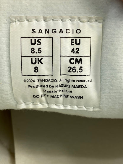 【中古美品】【メンズ】 Sangacio サンガッチョ にゅ～ず SNEAKERS 10周年記念 にゅ～ず スニーカー 靴 162-251212-yn-18-min サイズ：26.5cm カラー：ORANGE 万代Net店