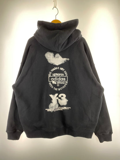 【中古品】【メンズ】 Y-3 ワイスリー GRAPHIC HOODIE JX4748 グラフィック フーディー メンズ トップスパーカーパーカーアディダス ヨウジヤマモト 140-251212-em-22-min サイズ：２XL カラー：ブラック 万代Net店