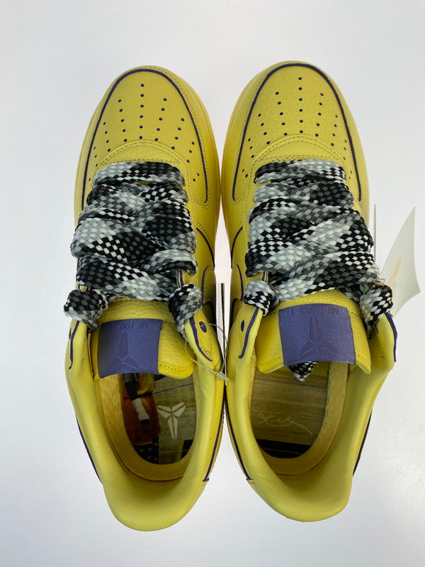 【中古美品】【メンズ】 NIKE ナイキ × KOBE BRYANT コービーブライアント AIR FORCE 1 LOW PROTRO MAMBA MENTALITY HV9408-700 エアフォース1 ロー プロトロ マンバメンタリティ スニーカー メンズ 靴 160-251212-em-38-min サイズ：28.5cm カラー：イエロー 万代Net店