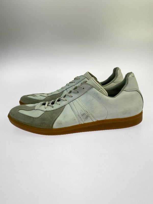 【中古品】【メンズ】 GERMAN ARMY ジャーマン アーミー GERMAN TRAINER 01.11.6414 トレーナーオリジナル メンズ シューズ 靴 163-251212-em-39-min カラー：ホワイト 万代Net店