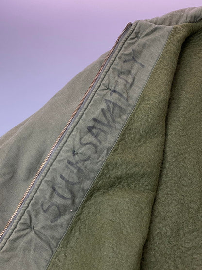 【中古品】【メンズ】 U.S.NAVY 80’s A-2 DECK JACKET DLA100-86-C-0880 アメリカ海軍 80年代 デッキジャケット アウター 146-251213-yn-20-min サイズ：SMALL（34-36） カラー：オリーブグリーン 万代Net店