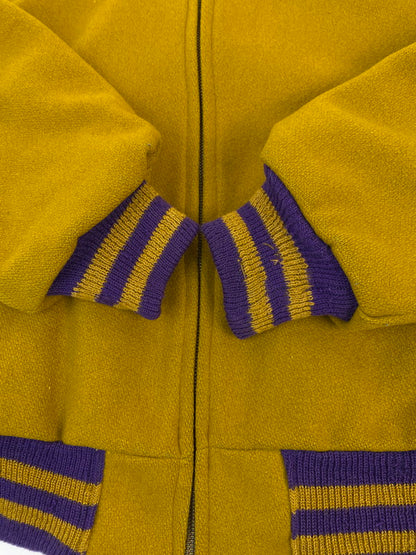 【中古品】【メンズ】 UNKNOWN VINTAGE 50-60's ZIP UP WOOL JACKET ヴィンテージ 50-60年代 ジップアップ ウールジャケット アウター 146-251212-em-29-min サイズ：38 カラー：マスタード 万代Net店