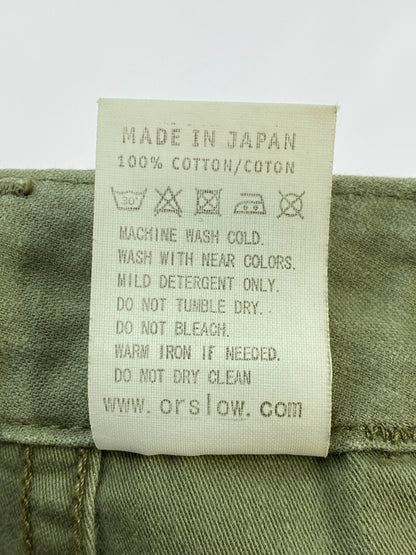 【中古品】【メンズ】 OR SLOW オアスロウ BAKER PANTS OLIVE ベイカーパンツ メンズ ボトムス ミリタリー ファティーグパンツ 151-260731-em-35-min サイズ：2 カラー：オリーブグリーン 万代Net店