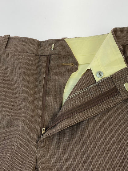 【中古品】【メンズ】 UNKNOWN USED 70-80's TALON HOOK SLACKS ユーズド 70-80年代 タロン製フック スラックスパンツ ボトムス 157-260108-yn-12-min カラー：ブラウン系 万代Net店