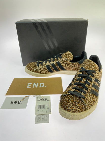 【中古品】【メンズ】 adidas アディダス × END. エンド × NEIGHBORHOOD ネイバーフッド 別注 コラボ CAMPUS "LEOPARD & BLACK" スニーカー 靴 161-251213-kk-15-min カラー：BROWN/CBLACK/CBROWN 万代Net店