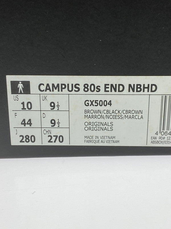 【中古品】【メンズ】 adidas アディダス × END. エンド × NEIGHBORHOOD ネイバーフッド 別注 コラボ CAMPUS "LEOPARD & BLACK" スニーカー 靴 161-251213-kk-15-min カラー：BROWN/CBLACK/CBROWN 万代Net店