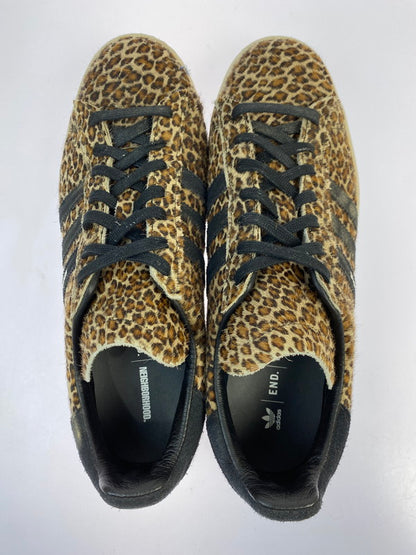 【中古品】【メンズ】 adidas アディダス × END. エンド × NEIGHBORHOOD ネイバーフッド 別注 コラボ CAMPUS "LEOPARD & BLACK" スニーカー 靴 161-251213-kk-15-min カラー：BROWN/CBLACK/CBROWN 万代Net店