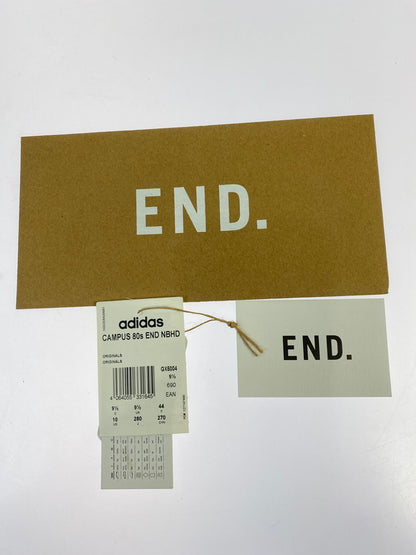 【中古品】【メンズ】 adidas アディダス × END. エンド × NEIGHBORHOOD ネイバーフッド 別注 コラボ CAMPUS "LEOPARD & BLACK" スニーカー 靴 161-251213-kk-15-min カラー：BROWN/CBLACK/CBROWN 万代Net店