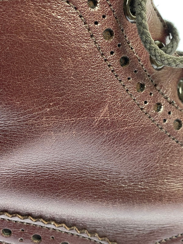 【中古品】【メンズ】 Tricker's トリッカーズ TRICKERS M2508 MALTON ウィングチップ カントリーブーツ メンズ 靴 シューズ フルブローグ 164-251218-em-18-min サイズ：8 1/2 カラー：ラディッシュ ブラウン 万代Net店