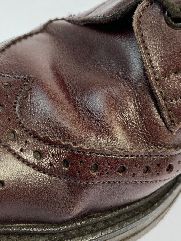 【中古品】【メンズ】 Tricker's トリッカーズ TRICKERS M2508 MALTON ウィングチップ カントリーブーツ メンズ 靴 シューズ フルブローグ 164-251218-em-18-min サイズ：8 1/2 カラー：ラディッシュ ブラウン 万代Net店