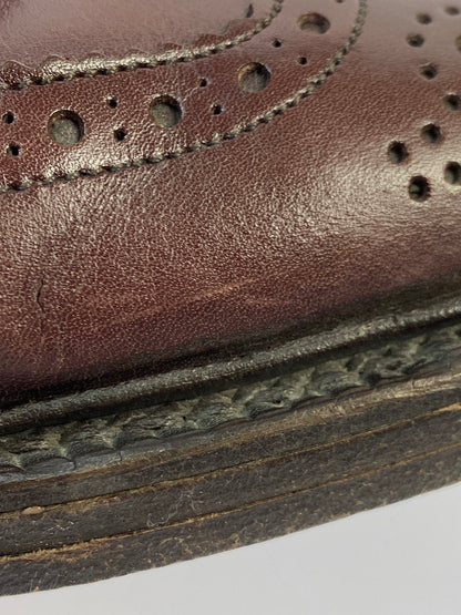 【中古品】【メンズ】 Tricker's トリッカーズ TRICKERS M2508 MALTON ウィングチップ カントリーブーツ メンズ 靴 シューズ フルブローグ 164-251218-em-18-min サイズ：8 1/2 カラー：ラディッシュ ブラウン 万代Net店