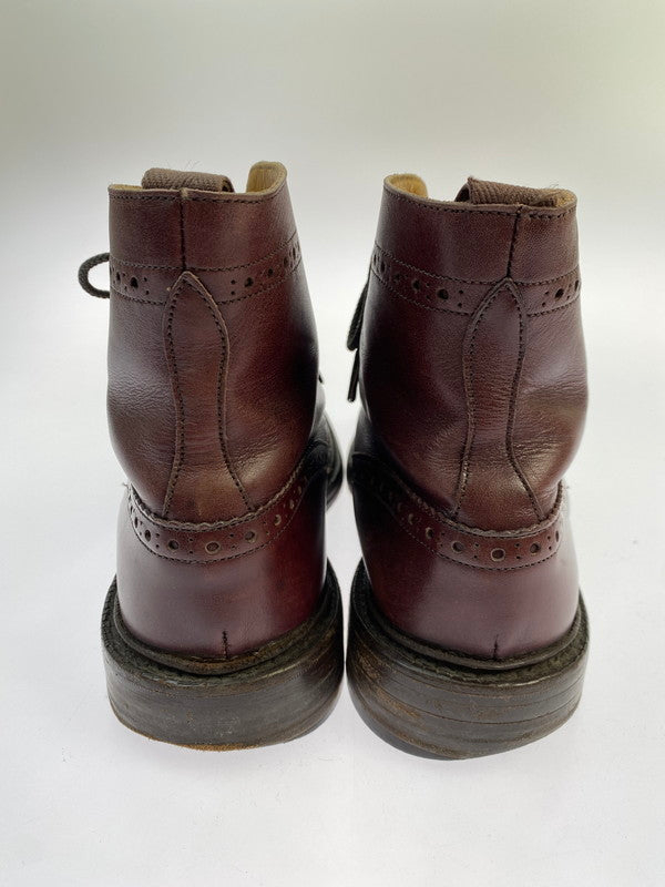 【中古品】【メンズ】 Tricker's トリッカーズ TRICKERS M2508 MALTON ウィングチップ カントリーブーツ メンズ 靴 シューズ フルブローグ 164-251218-em-18-min サイズ：8 1/2 カラー：ラディッシュ ブラウン 万代Net店
