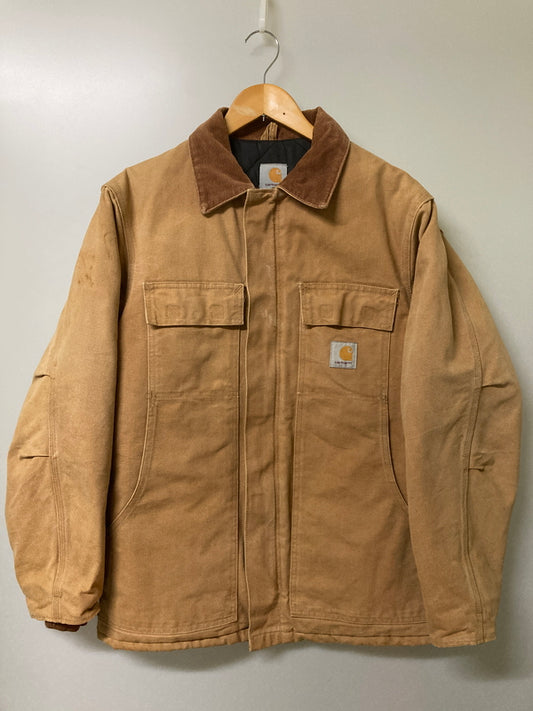 【中古品】【メンズ】 Carhartt カーハート DUCK TRADITIONAL COAT C03 BRN ダックトラディショナルコート アウター ジャケット 146-251213-kk-34-min サイズ：36 カラー：ブラウン 万代Net店