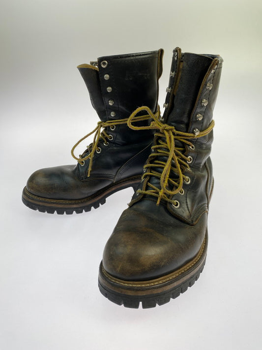【現状渡し品】【メンズ】 RED WING レッドウィング 2218 LOGGER BOOT 90'S ロガーブーツ 90年代 メンズ 靴 ブーツ シューズ 164-251218-em-16-min サイズ：8 カラー：ダークブラウン 万代Net店
