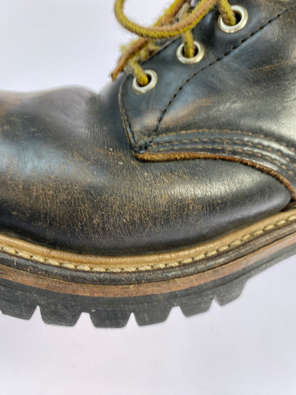 【現状渡し品】【メンズ】 RED WING レッドウィング 2218 LOGGER BOOT 90'S ロガーブーツ 90年代 メンズ 靴 ブーツ シューズ 164-251218-em-16-min サイズ：8 カラー：ダークブラウン 万代Net店