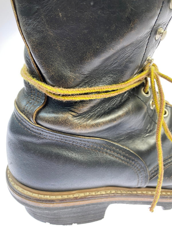 【現状渡し品】【メンズ】 RED WING レッドウィング 2218 LOGGER BOOT 90'S ロガーブーツ 90年代 メンズ 靴 ブーツ シューズ 164-251218-em-16-min サイズ：8 カラー：ダークブラウン 万代Net店