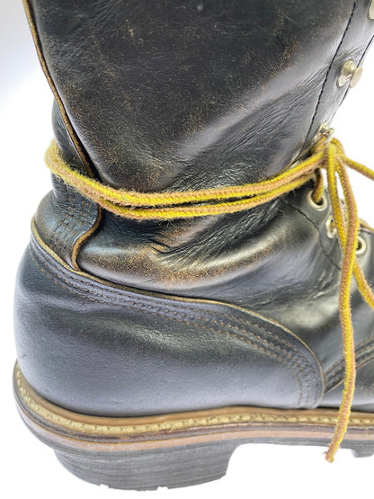 【現状渡し品】【メンズ】 RED WING レッドウィング 2218 LOGGER BOOT 90'S ロガーブーツ 90年代 メンズ 靴 ブーツ シューズ 164-251218-em-16-min サイズ：8 カラー：ダークブラウン 万代Net店