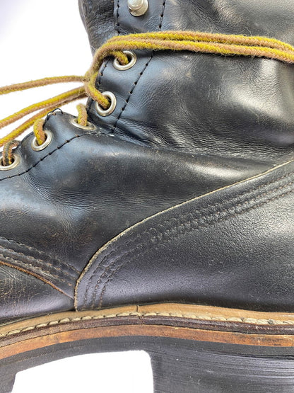 【現状渡し品】【メンズ】 RED WING レッドウィング 2218 LOGGER BOOT 90'S ロガーブーツ 90年代 メンズ 靴 ブーツ シューズ 164-251218-em-16-min サイズ：8 カラー：ダークブラウン 万代Net店