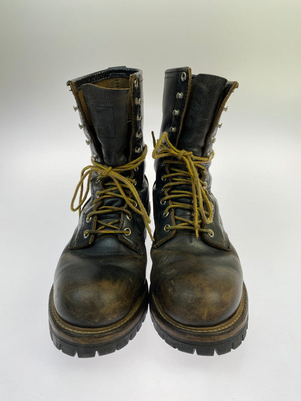 【現状渡し品】【メンズ】 RED WING レッドウィング 2218 LOGGER BOOT 90'S ロガーブーツ 90年代 メンズ 靴 ブーツ シューズ 164-251218-em-16-min サイズ：8 カラー：ダークブラウン 万代Net店