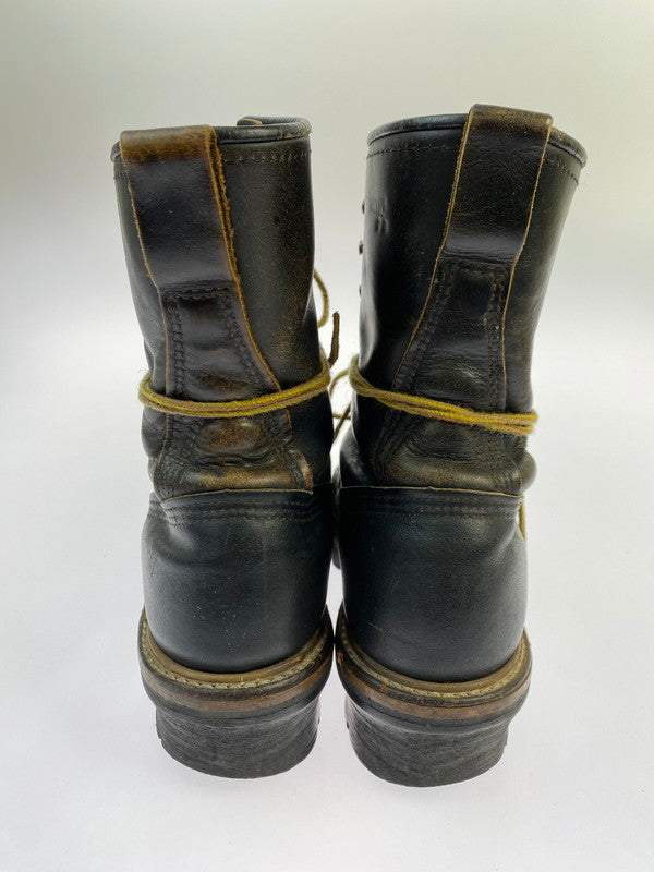 【現状渡し品】【メンズ】 RED WING レッドウィング 2218 LOGGER BOOT 90'S ロガーブーツ 90年代 メンズ 靴 ブーツ シューズ 164-251218-em-16-min サイズ：8 カラー：ダークブラウン 万代Net店
