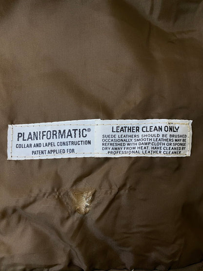 【現状渡し品】【メンズ】 SEARS シアーズ LEATHER COAT THE LEATHER SHOP 70S レザー コート 70年代 ザ レザー ショップ メンズ アウター シングル ライナー付 ヴィンテージ 146-251214-em-17-min サイズ：44Tall カラー：ブラウン 万代Net店