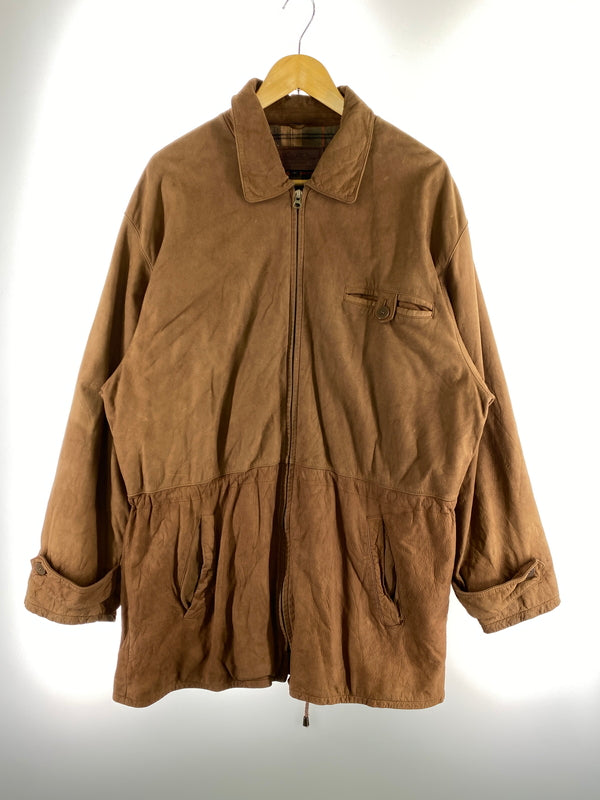 【中古品】【メンズ】 BROOKS BROTHERS ブルックスブラザーズ LEATHER JACKET レザージャケット アウター 146-260912-hu-59-min サイズ：L カラー：ブラウン 万代Net店
