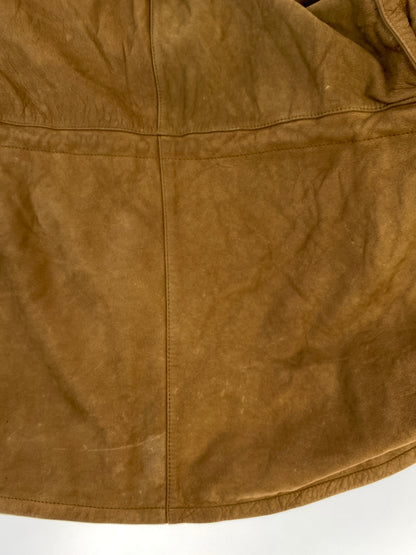 【中古品】【メンズ】 BROOKS BROTHERS ブルックスブラザーズ LEATHER JACKET レザージャケット アウター 146-260912-hu-59-min サイズ：L カラー：ブラウン 万代Net店
