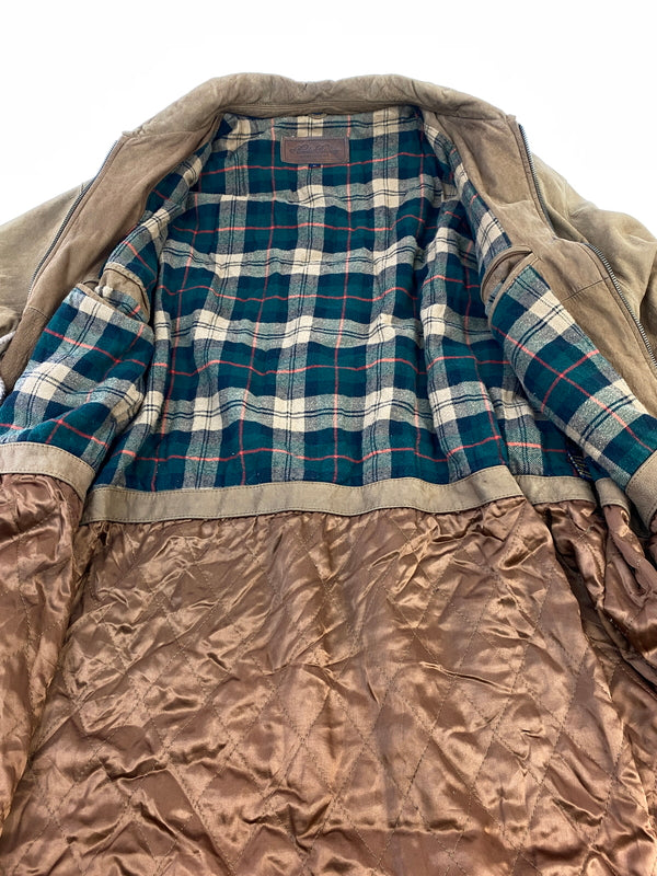 【中古品】【メンズ】 BROOKS BROTHERS ブルックスブラザーズ LEATHER JACKET レザージャケット アウター 146-260912-hu-59-min サイズ：L カラー：ブラウン 万代Net店