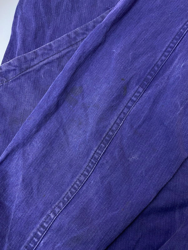 【現状渡し品】【メンズ】 フランス軍 60'S ヘリンボーン オールインワン ユーロ ヴィンテージ つなぎ メンズ 146-251214-em-12-min カラー：パープル 万代Net店