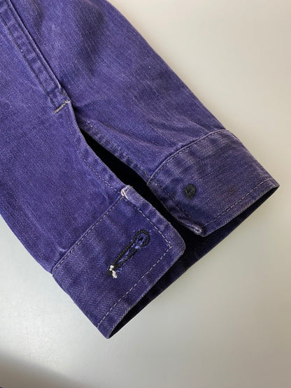 【現状渡し品】【メンズ】 フランス軍 60'S ヘリンボーン オールインワン ユーロ ヴィンテージ つなぎ メンズ 146-251214-em-12-min カラー：パープル 万代Net店