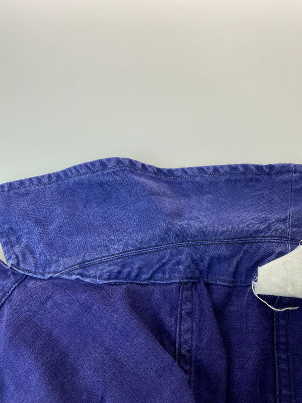 【現状渡し品】【メンズ】 フランス軍 60'S ヘリンボーン オールインワン ユーロ ヴィンテージ つなぎ メンズ 146-251214-em-12-min カラー：パープル 万代Net店