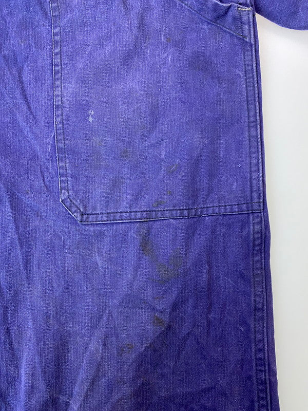 【現状渡し品】【メンズ】 フランス軍 60'S ヘリンボーン オールインワン ユーロ ヴィンテージ つなぎ メンズ 146-251214-em-12-min カラー：パープル 万代Net店