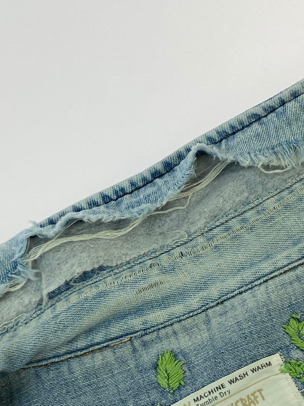 【現状渡し品】【メンズ】 RANCHCRAFT ランチクラフト 70'S DENIM SHIRT デニムシャツ 70年代 メンズ トップス 花刺繍 146-251214-em-41-min カラー：インディゴブルー 万代Net店