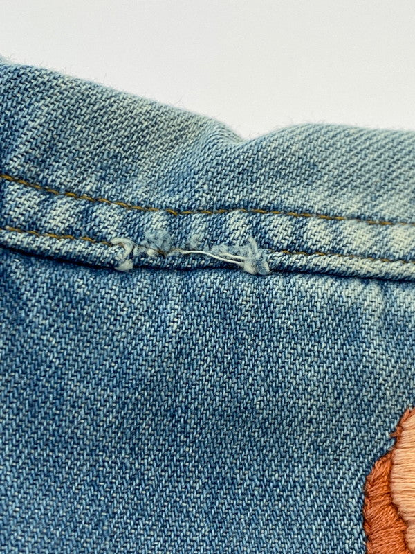 【現状渡し品】【メンズ】 RANCHCRAFT ランチクラフト 70'S DENIM SHIRT デニムシャツ 70年代 メンズ トップス 花刺繍 146-251214-em-41-min カラー：インディゴブルー 万代Net店