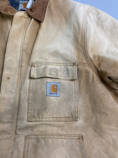 【現状渡し品】【メンズ】 Carhartt カーハート DUCK TRADITIONAL COAT ダックトラディショナルコート アウター ジャケット 146-251213-kk-33-min サイズ：表記なし 下記参照 カラー：ベージュ 万代Net店