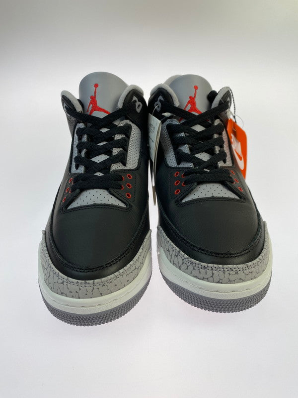 【未使用品】【メンズ】 NIKE ナイキ AIR JORDAN 3 RETRO BLACK CEMENT (2024) DN3707-010 エアジョーダン 3 レトロ ブラックセメント スニーカー 靴 160-251213-kk-05-min カラー：BLACK/FIRE RED-CEMENT GREY 万代Net店