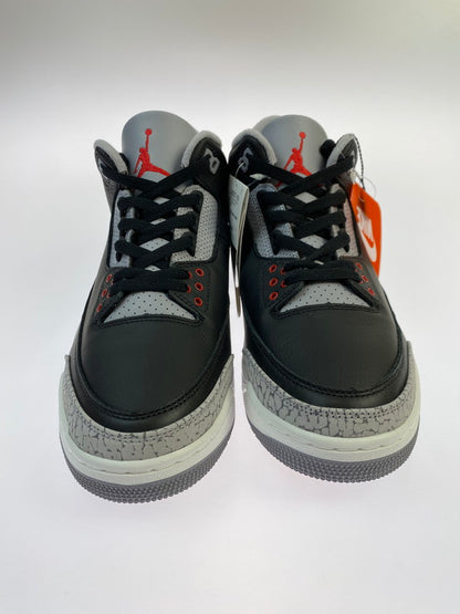 【未使用品】【メンズ】 NIKE ナイキ AIR JORDAN 3 RETRO BLACK CEMENT (2024) DN3707-010 エアジョーダン 3 レトロ ブラックセメント スニーカー 靴 160-251213-kk-05-min カラー：BLACK/FIRE RED-CEMENT GREY 万代Net店
