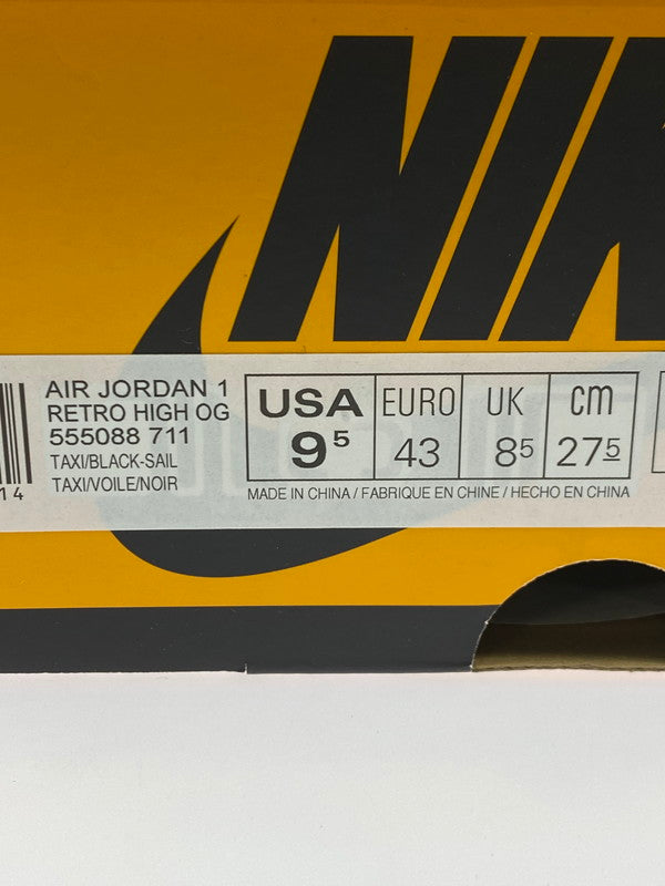 【未使用品】【メンズ】 NIKE ナイキ AIR JORDAN 1 RETRO HIGH OG TAXI 555088-711 エア ジョーダン 1 レトロ ハイ オリジナル タクシー スニーカー 靴 160-251213-kk-02-min カラー：TAXI/BLACK-SAIL 万代Net店