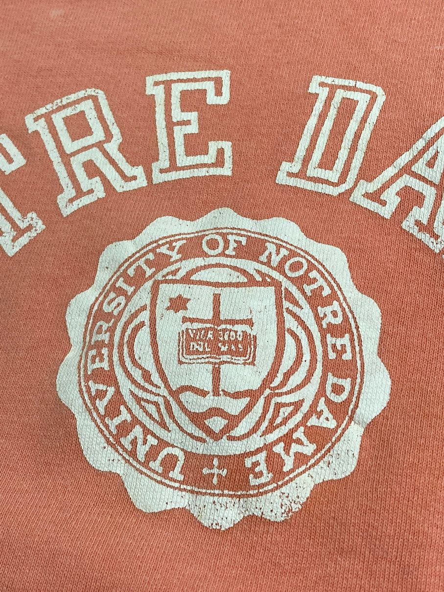 【現状渡し品】【メンズ】 VINTAGE ヴィンテージ 60'S NOTRE DAME SWEATSHIRT 60年代 プリント スウェット シャツ メンズ トップス トレーナー 長袖 146-251214-em-50-min カラー：サーモンピンク 万代Net店