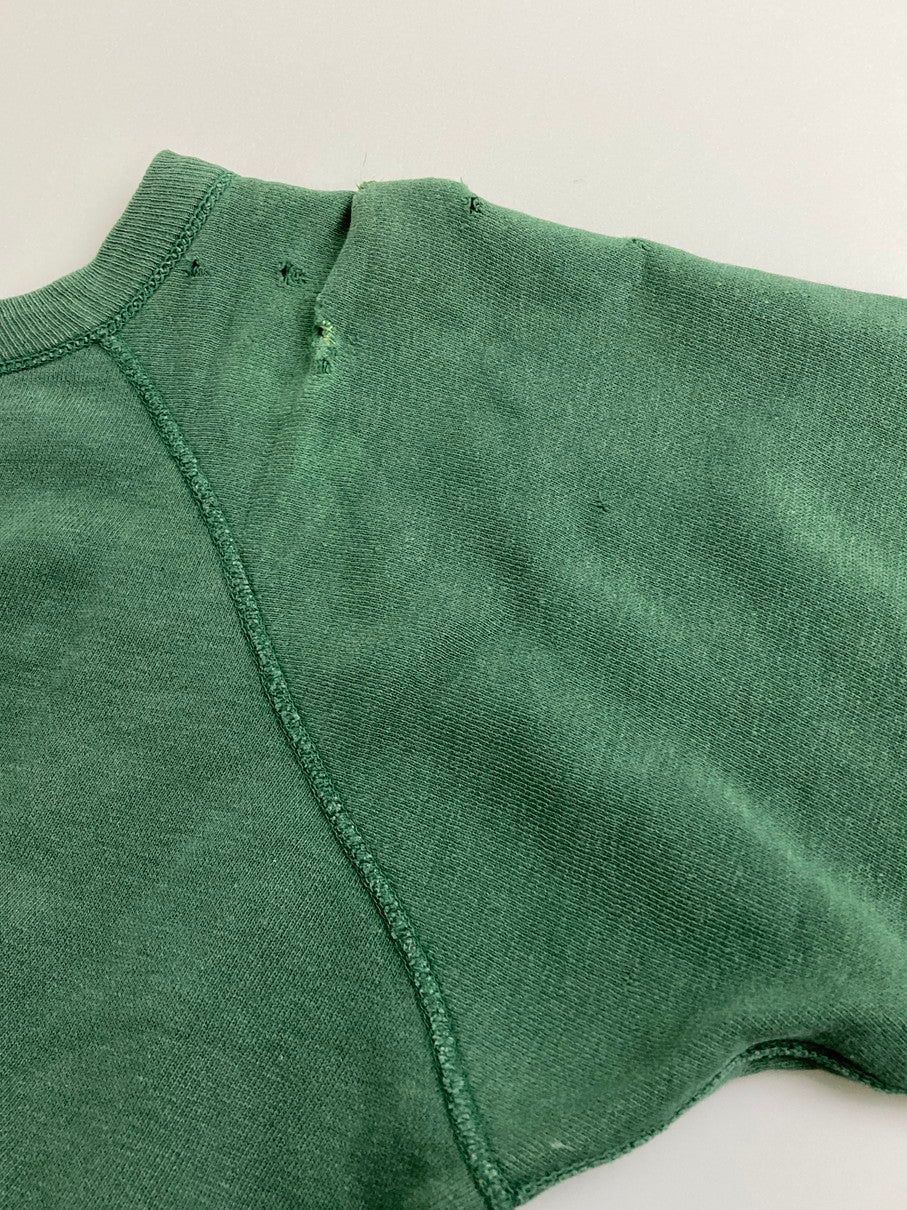 【現状渡し品】【メンズ】 VINTAGE ヴィンテージ 60'S COLLEGE SWEATSHIRT カレッジ スウェット プリント シャツ 60年代 メンズ トップス 長袖 146-251214-em-49-min カラー：グリーン 万代Net店