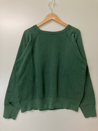 【現状渡し品】【メンズ】 VINTAGE ヴィンテージ 60'S COLLEGE SWEATSHIRT カレッジ スウェット プリント シャツ 60年代 メンズ トップス 長袖 146-251214-em-49-min カラー：グリーン 万代Net店