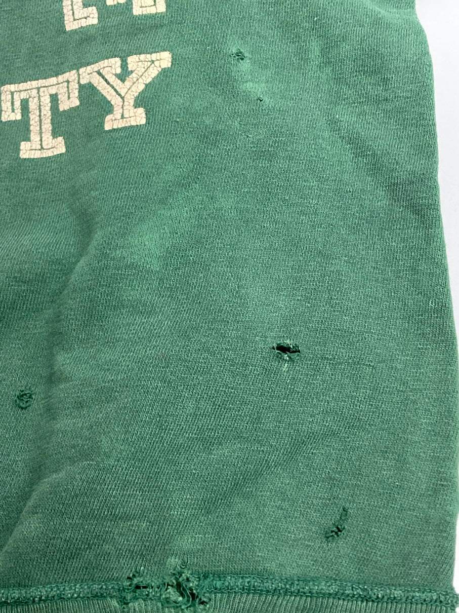 【現状渡し品】【メンズ】 VINTAGE ヴィンテージ 60'S COLLEGE SWEATSHIRT カレッジ スウェット プリント シャツ 60年代 メンズ トップス 長袖 146-251214-em-49-min カラー：グリーン 万代Net店