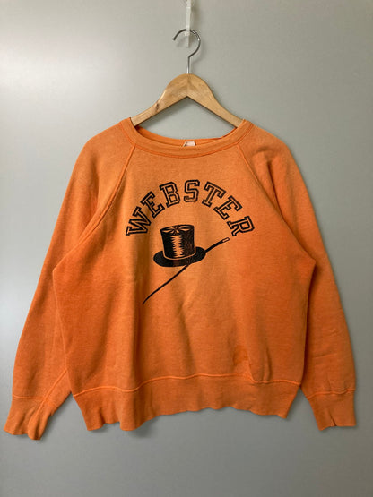 【現状渡し品】【メンズ】 Champion チャンピオン COLLEGE SWEATSHIRT 60'S カレッジ プリント スウェット シャツ 60年代 トレーナー ヴィンテージ 146-251214-em-48-min サイズ：L カラー：オレンジ 万代Net店