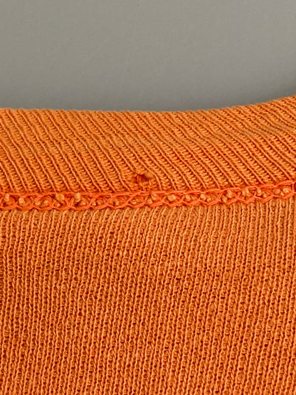 【現状渡し品】【メンズ】 Champion チャンピオン COLLEGE SWEATSHIRT 60'S カレッジ プリント スウェット シャツ 60年代 トレーナー ヴィンテージ 146-251214-em-48-min サイズ：L カラー：オレンジ 万代Net店