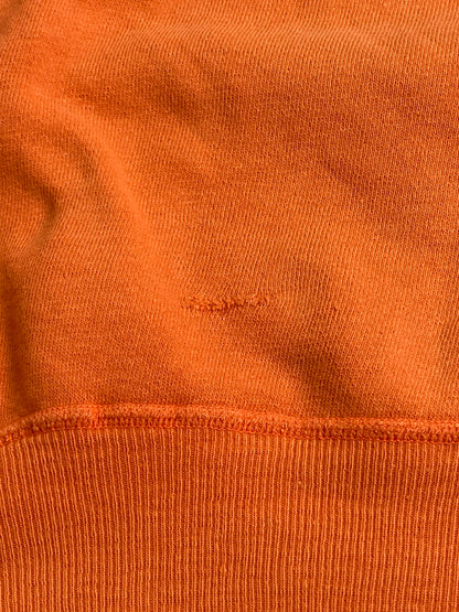 【現状渡し品】【メンズ】 Champion チャンピオン COLLEGE SWEATSHIRT 60'S カレッジ プリント スウェット シャツ 60年代 トレーナー ヴィンテージ 146-251214-em-48-min サイズ：L カラー：オレンジ 万代Net店